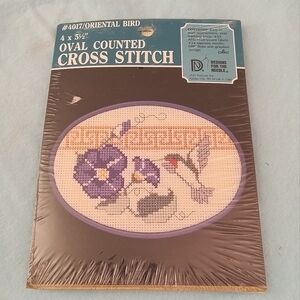 4017 oriental bird hummingbird counted cross stitch kit craft gift